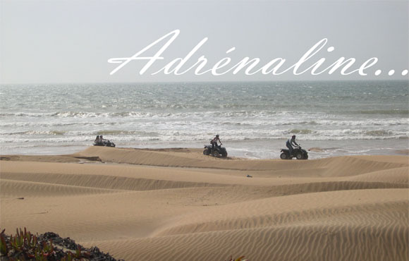 Essaouira: 2 jours et une nuit en demi-pension + 1/2 journée de rando en Quad à 1495dh au lieu de 2510dhs!