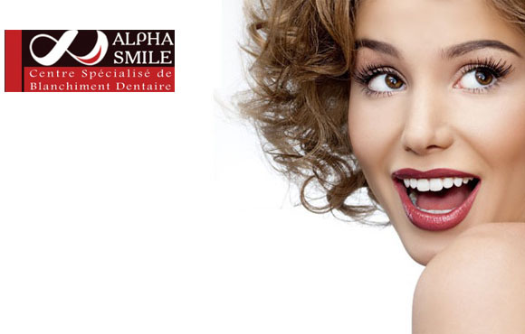 Retrouvez des dents blanches pour un sourire irresistible à seulement 439dhs chez Alphasmile centre spécialisé dirigé par un Médecin Dentiste!