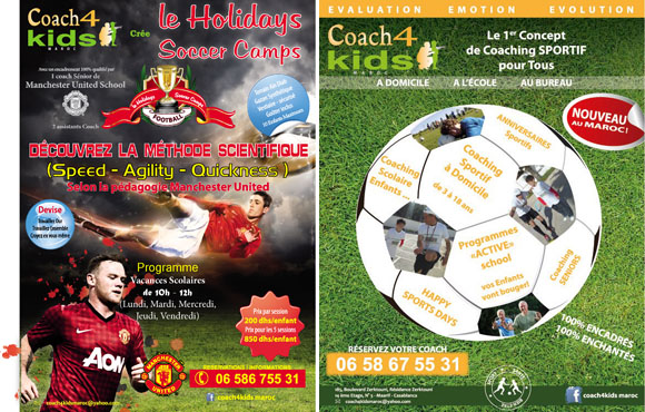 Votre enfant aime le foot? Coach4Kids Maroc vous offre la possibilité de l’inscrire dans un camp de football à 50% du prix!