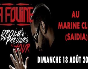 La Fouine au Maroc: Rendez-vous au Marine Club Saidia le dimanche 18 Août et économisez 200dhs sur le prix du billet!