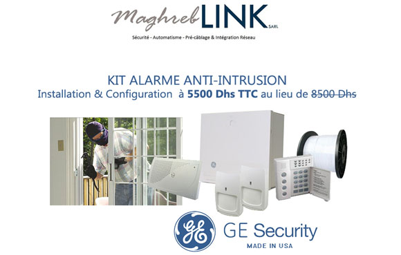 Alarme anti-intrusion à seulement 5500dhs au lieu de 8500 chez MaghrebLINK!