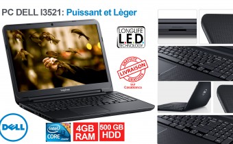 PC DELL i3 – 4GB de RAM et écran LED HD antiglare à 3550 Dhs au lieu 4200 Dhs