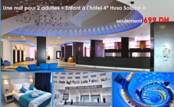 Une nuit pour 2 adultes au Solazur Tanger
