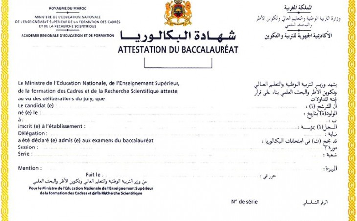 Préparation de l’examen du baccalauréat