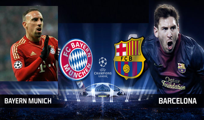 CHAMPIONS LEAGUE 1/2 FINALE : FC BARCELONE – BAYERN MUNICH !