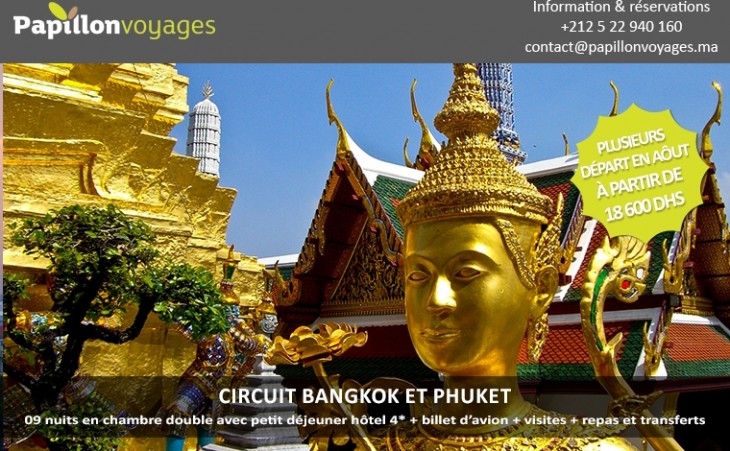 Exotic Thailand : Banghkok-Phuket 10 jours Hôtels  4*