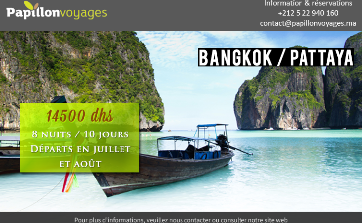 THAILAND, CIRCUIT BANGKOK, RIVER KWAI, PATTAYA A PARTIR DE 14500 DHS