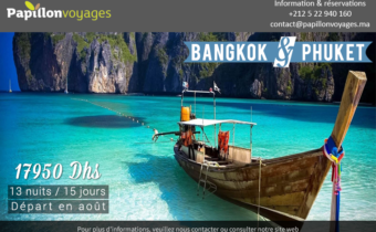 Thaïlande, circuit Bangkok, Phuket e, 15 jours à 17950 dhs