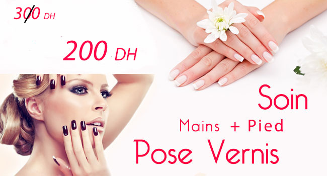 Promotion Soin visage + Pose Vernis (mains & Pied)